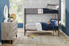 Noah Bunk Bed with Ladder & Guard Rail for Kids, Metal, Dark Bronze - Twin/Twin | Lits superposés Noah en métal pour enfants avec échelle et garde-corps, bronze foncé - simple et simple