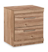 Oakley Bedside 2-Drawer Nightstand, 21"W x 22"H, Made in Canada - Natural