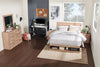 Oakley Platform Bed with Headboard & Storage Frame, Made in Canada, Natural - Queen Size | Lit plateforme Oakley fabriqué au Canada avec tête de lit et cadre de rangement, naturel - format grand lit