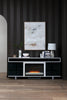 Odesos 72" Modern Electric Fireplace TV Stand with Storage and Cable Management for TVs up to 80"- |Meuble pour téléviseur moderne Odesos de 72 po avec foyer électrique, rangement et système de gestio