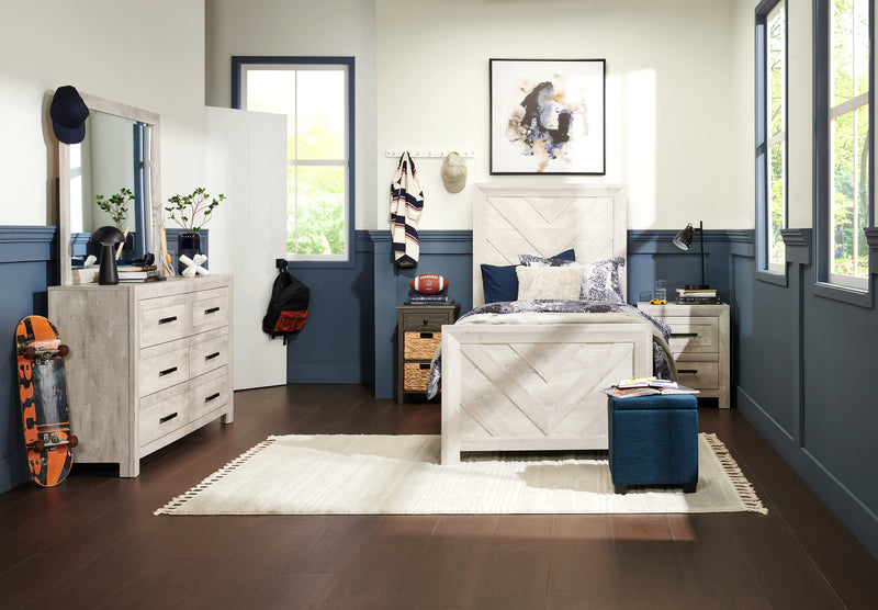 Ottawa 14.75\" Square Fabric Storage Ottoman - Navy