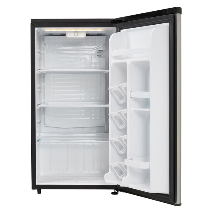 Danby 17.68\" 3.3 Cu. Ft. Compact Fridge - Stainless Steel Look - DAR033A6BSLDB