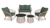 Kort & Co. Panama 5-Piece Patio Conversation Set | Kort & Co. Ensemble de conversation Panama 5 pièces pour la terrasse