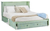 Parker Cabinet Bed with Memory Foam Mattress, Seafoam - Queen Size | Armoire-lit Parker avec matelas en mousse à mémoire de forme, écume de mer - format grand lit