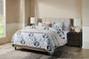 Paseo Upholstered Platform Bed in Taupe Fabric - Queen Size | Lit plateforme rembourré Paseo en tissu taupe - format grand lit