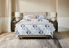 Paseo Upholstered Platform Bed in Taupe Fabric - Queen Size | Lit plateforme rembourré Paseo en tissu taupe - format grand lit