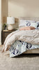 Paseo Upholstered Platform Bed in Taupe Fabric - Queen Size | Lit plateforme rembourré Paseo en tissu taupe - format grand lit
