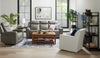 Scott Living Prescott 88.5" Genuine Leather Power Reclining Sofa with Power Headrests - Grey | Sofa à inclinaison électrique Prescott de Scott Living de 88,5 po en cuir véritable avec appuie-têtes électriques - gris