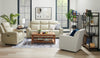 Scott Living Prescott 42.5" Genuine Leather Power Reclining Chair with Power Headrest - Platinum Grey | Fauteuil à inclinaison électrique Prescott de Scott Living de 42,5 po en cuir véritable avec appuie-tête électrique - gris platine
