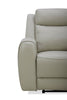 Reign 78" Top-Grain Genuine Leather Power Reclining Loveseat with Console - Deltona Moonshine Taupe | Causeuse à inclinaison électrique Reign de 78 po en cuir véritable de qualité supérieure avec console - taupe clair de lune Deltona