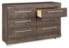 Riley Bedroom 6-Drawer Dresser, 49"W x 31"H, Made in Canada - Grey | Commode de chambre à coucher Riley de 49 po (L) x 31 po (H) à 6 tiroirs, fabriquée au Canada - grise