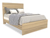 Riley Panel Bed with Headboard & Frame for Kids, Made in Canada, Natural - Full Size | Lit à panneaux Riley avec tête de lit et cadre de lit pour enfants, fabriqué au Canada, naturel - format lit double