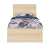 Riley Panel Bed with Headboard & Frame for Kids, Made in Canada, Natural - Twin Size | Lit à panneaux Riley avec tête de lit et cadre de lit pour enfants, fabriqué au Canada, naturel - format lit simple