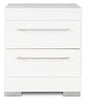 Riley Bedside 2-Drawer Nightstand, 21"W x 24"H, Made in Canada - White | Table de nuit Riley de 21 po (L) x 24 po (H) à 2 tiroirs, fabriquée au Canada - blanche