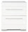 Riley Bedside 2-Drawer Nightstand, 21"W x 24"H, Made in Canada - White