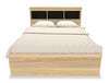 Riley Mates Bed with Bookcase Headboard Set for Kids,Made in Canada, Natural - Full Size | Lit matelot Riley avec ensemble de tête de lit bibliothèque pour enfants, fabriqué au Canada, naturel - format lit double