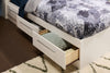 Riley Mates Bed with Bookcase Headboard Set for Kids, Made in Canada, White - Twin Size | Lit matelot Riley avec ensemble de tête de lit bibliothèque pour enfants, fabriqué au Canada, blanc - format lit simple