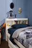 Riley Mates Bed with Bookcase Headboard Set for Kids, Made in Canada, White - Twin Size | Lit matelot Riley avec ensemble de tête de lit bibliothèque pour enfants, fabriqué au Canada, blanc - format lit simple