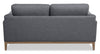 Valley 67.7" Fabric Loveseat with Rubberwood Base and Legs - Pewter | Causeuse Valley de 67,7 po en tissu avec base et pattes en hévéa - étain