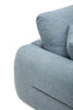Alora 5-Piece Fabric Sectional with Three Accent Pillows and Rolled Arms - Blue | Sofa sectionnel Alora 5 pièces en tissu avec 3 coussins décoratifs et accoudoirs enroulés - bleu