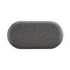 Victoria 18” Faux Leather Storage Ottoman with Metal Base – Charcoal | Pouf de rangement Victoria de 18 po en similicuir avec base en métal - anthracite