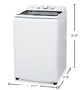 Midea 4.5 Cu. Ft. Top Load Agitator Washer – White - MLTW45A2BWW | Laveuse Midea à chargement par le haut de 4,5 pi3 avec agitateur - blanche - MLTW45A2BWW