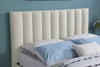Kort & Co. Rain Upholstered Platform Bed in Light Grey Fabric, Tufted - King Size | Lit plateforme rembourré Rain de Kort & Co. en tissu gris clair capitonné - format très grand lit