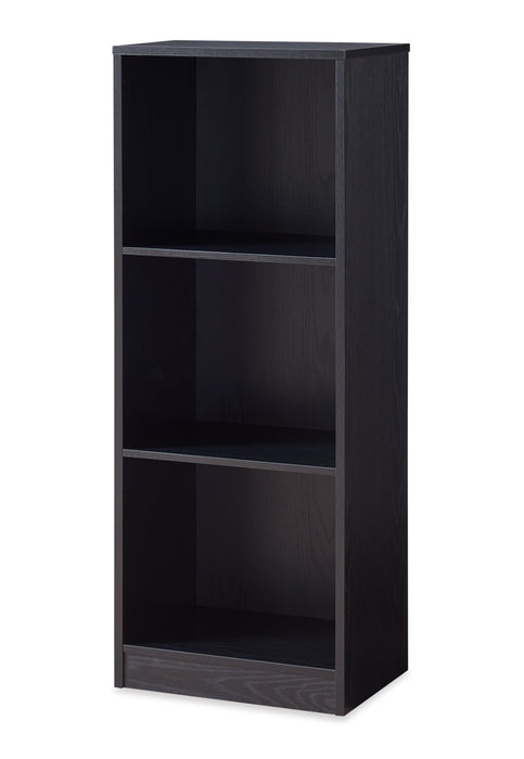 William 15.75\" 2-Shelf Bookcase - Black