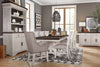 Willow Dining Server with Storage & 2 Drawers, 64"W - Rustic White & Brown | Desserte de salle à manger Willow de 64 po (L) avec rangement et 2 tiroirs - blanc rustique et brune