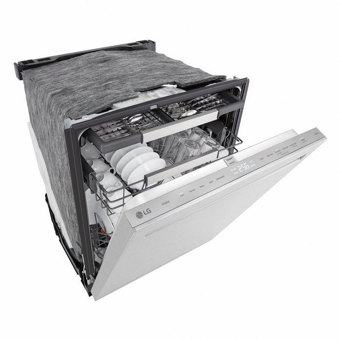LG 24\" 46 dBA Built-In Top-Control Dishwasher with QuadWash® - Stainless Steel - LDNPQ555S