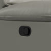 Matteo 64" Genuine Leather Reclining Loveseat - Aviarah Grey | Causeuse inclinable Matteo de 64 po en cuir véritable - gris Aviarah