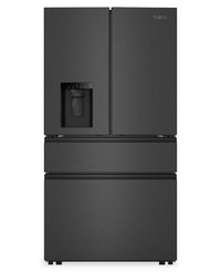 Whirlpool 36” 29 Cu. Ft. French Door Refrigerator - Fingerprint Resistant Black Stainless Steel - WRMF3536SV