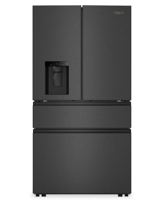 Whirlpool 36” 29 Cu. Ft. French Door Refrigerator - Fingerprint Resistant Black Stainless Steel - WRMF3536SV