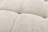 Kort & Co. Oaklyn Modular 4-Piece Fabric Sectional with Ottoman and Tufted Seat Cushions - Beige | Sofa sectionnel modulaire Oaklyn Kort & Co. 4 pièces en tissu avec pouf et coussins de siège capitonnés - beige