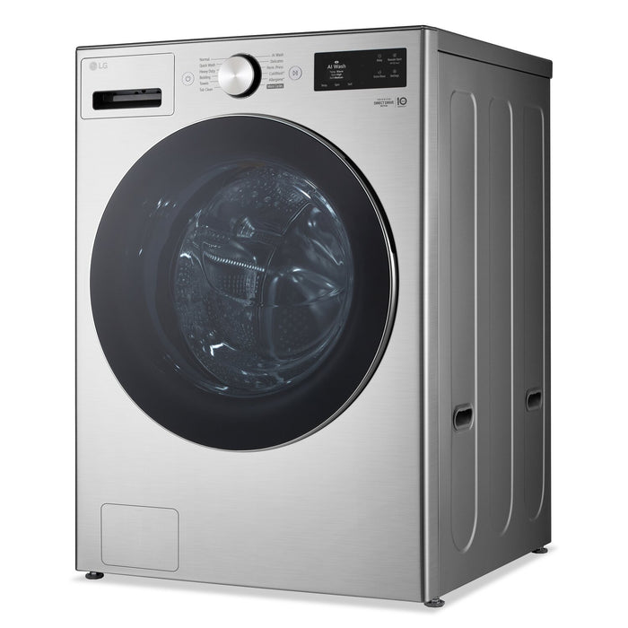 LG 5.8 Cu. Ft. Smart Front-Load High-Efficiency Steam Washer - Graphite Steel - WM5800HVA