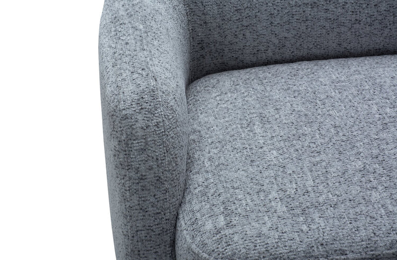 Monroe 29\" Fabric Accent Chair with Metal Legs - Grey