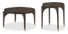 Neeva 36" Modern Round Coffee Table - Dark Brown Birch | Table à café ronde moderne Neeva de 36 po - bouleau brun foncé | NEEVACTB