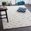 Robin Multi-Colour Moroccan Shag Area Rug - 5'3" x 7'7" | Carpette à poil long Robin multicolore à motif marocain - 5 pi 3 po x 7 pi 7 po