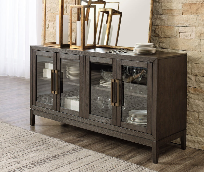 Metro Dining Server with Storage, 60\"W - Brown