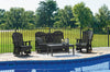 Lake Outdoor Patio Coffee Table - High Density Plastic, Weather Resistant – Black | Table à café Lake pour la terrasse à l’extérieur - plastique haute densité, résistant aux intempéries - noire