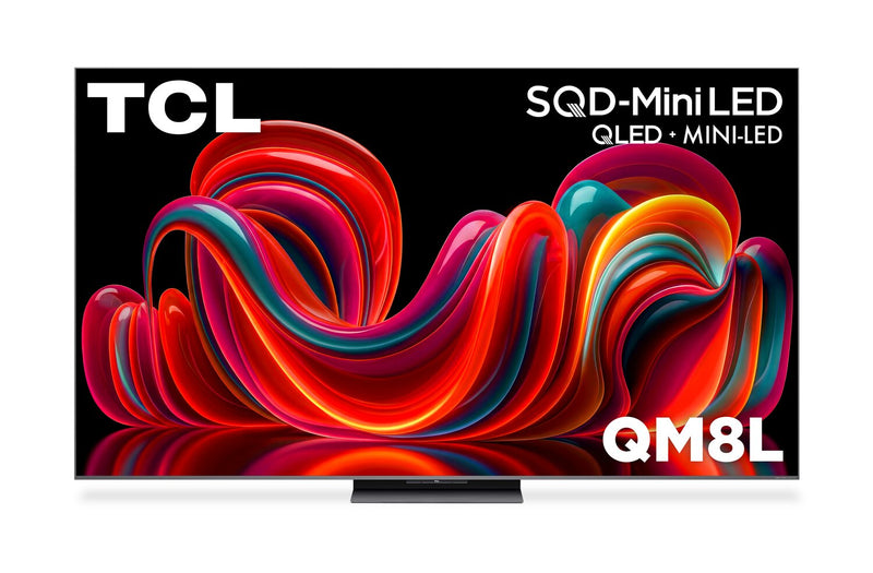 TCL 85\" QM8L SQD Mini-LED 4K Smart Google TV (85QM8L) - 2026 Model