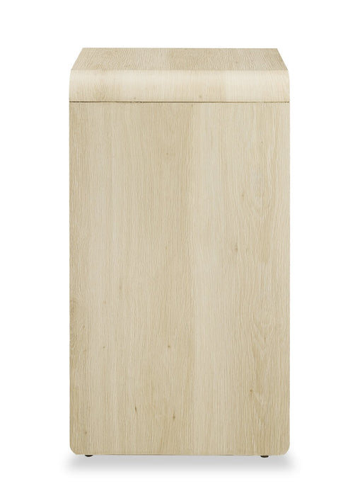 Odin Bedside Nightstand with Storage Shelf, 18\"W x 25.75\"H - Natural
