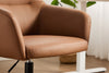 Stevie 23" Swivel Leather-Like Office Chair with Adjustable Height – Dark Brown | Chaise de bureau pivotante Stevie de 23 po d’apparence cuir à hauteur réglable - brun foncé