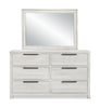 Haven Bedroom Dresser Mirror - White | Miroir de commode de chambre à coucher Haven - blanc