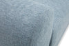 Alora 5-Piece Fabric Sectional with Three Accent Pillows and Rolled Arms - Blue | Sofa sectionnel Alora 5 pièces en tissu avec 3 coussins décoratifs et accoudoirs enroulés - bleu