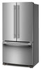 KitchenAid 36" 20 Cu. Ft. Counter-Depth French Door Refrigerator - PrintShield Stainless - KRFC136SPS | Réfrigérateur KitchenAid de 36 po et de 20 pi3 de profondeur comptoir à portes françaises - acier inoxydable PrintShieldMC - KRFC136SPS