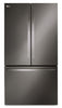 LG 36" 27 Cu. Ft. Counter-Depth French Door Refrigerator - PrintProof™ Black Stainless Steel - LRFLC2706D | Réfrigérateur LG de 36 po et de 27 pi3 de profondeur comptoir à portes françaises - acier inoxydable noir PrintProofMC - LRFLC2706D