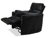 Remi 38" Fabric Swivel Glider Power Reclining Chair with USB Ports – Charcoal  | Fauteuil pivotant coulissant à inclinaison électrique Remi de 38 po en tissu avec ports USB - anthracite