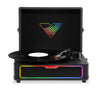 Victrola Journey Glow Illuminated Briefcase Record Player – Black (VSC-700SB-BLK) | Tourne-disque illuminé en forme de valise Journey Glow de Victrola - noir (VSC-700SB-BLK)