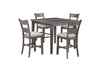 Krew Counter-Height Dining Table, Melamine, 42"W - Grey | Table de salle à manger Krew de 42 po (L) de hauteur comptoir en mélamine - grise
